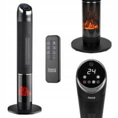 Teesa 2000W nihajni touch električni keramični ventilatorski grelni kamin LCD 100cm + daljinec