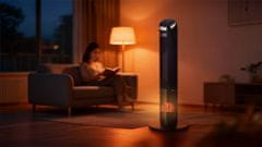 Teesa 2000W nihajni touch električni keramični ventilatorski grelni kamin LCD 100cm + daljinec