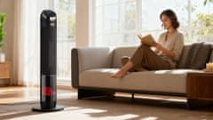 Teesa 2000W nihajni touch električni keramični ventilatorski grelni kamin LCD 100cm + daljinec