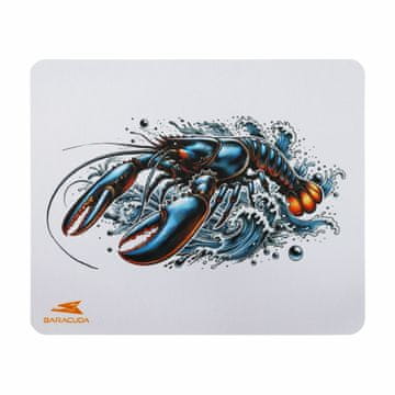 Baracuda podloga za miško bela - motiv jastog BGMP-061 LOBSTER