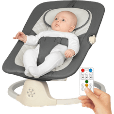 Tavalax AI pametna otroška električna gugalnica – tiho guganje, daljinsko upravljanje in glasba Bluetooth