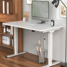 Digitus delovna postaja-el.dvig do 127cm višine miza bela DA-90433