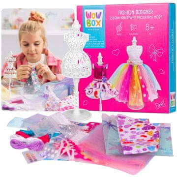 sarcia.eu WOW BOX – Kreativni modni oblikovalski set za otroke, set za oblikovanje oblačil DIY 8+