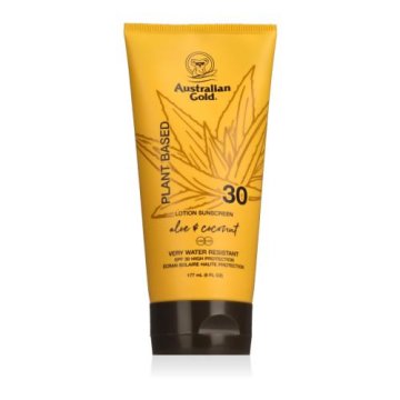 Australian Gold Plant Based Aloe & Coconut Lotion Sunscreen SPF30 vodoodporna krema za sončenje 177 ml