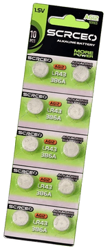 Kitajc Baterije LR43 oz. AG12 - 10 kosov