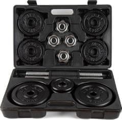 Zipro Set ročk s utežmi v kovčku, 17 kg