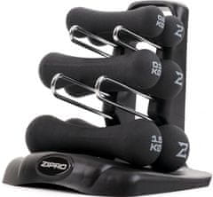 Zipro Neoprenske ročke s stojalom, 6 kg, črne