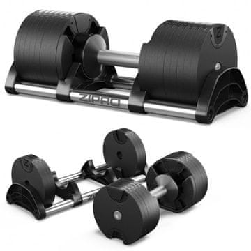 Zipro Hantla z nastavljivo težo ROUND, do 36 kg