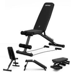 Zipro Vadbena klop Tempo z ekspanderji, zložljiva, nastavljiva