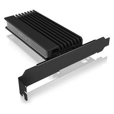 IcyBox IB-PCI214M2-HSL ohišje/adapter za M.2 NVMe SSDje na PCIe x4 kartico s hladilnikom