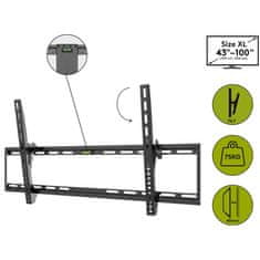 Goobay TV EasyFlex Slim XL 109-254cm (43"-100") do 75kg stenski nosilec za TV
