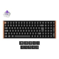 Keychron K4 HE brezžična mehanska tipkovnica, aluminij, Gateron nebula magnetna stikala, RGB, črna (K4H-F1-UK)