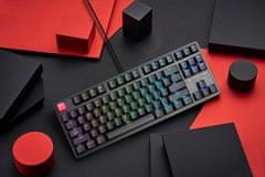 Keychron C3 Pro žična mehanska tipkovnica, Super Red stikala, RGB, črna (C3PX-H1-UK)