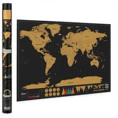 Cool Mango Svetovni zemljevid za odkrivanje – Scratchmap