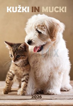 Koledar Kužki in mačke 2026