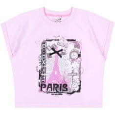 sarcia.eu Roza majica s kratkimi rokavi PARIS 98cm