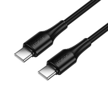 Hoco Hoco USB C na USB C kabel 3A 60W 1 m X120 črn