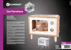Flamingo Mačja postelja TV s praskalnikom 50x29x41cm