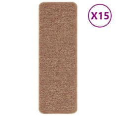 Vidaxl Podloge proti zdrsu za stopnice 15 szt. Rumena 60 x 25 cm PP