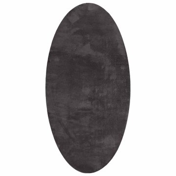 Vidaxl Preproga HUARTE Antracit 100 x 200 cm 100% poliester