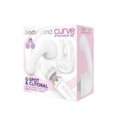 Bodywand Komplet nastavkov za vibrator Bodywand Curve, bel