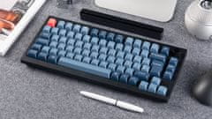 Keychron V1 Max brezžična mehanska tipkovnica, Gateron Jupiter rjava stikala, RGB, črna (V1M-D3-UK)