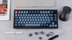 Keychron V1 Max brezžična mehanska tipkovnica, Gateron Jupiter rjava stikala, RGB, črna (V1M-D3-UK)