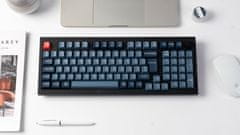 Keychron V5 Max brezžična mehanska tipkovnica, Gateron Jupiter banana stikala, RGB, črna (V5M-D4-UK)