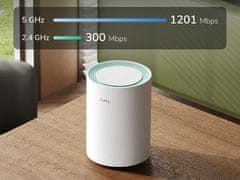 Cudy M1500 dostopna točka, AX1500 Gigabit Wi-Fi 6, Mesh sistem, 3kos