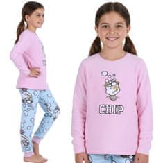 Disney DISNEY Chip Potts TOPLE, ženske pižame z dolgimi rokavi, FLISOVE pižame za zimo 152cm