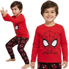 MARVEL COMICS MARVEL Spider-Man TOPLE pižame za fante, FLISOVI pižame z dolgimi rokavi ZA NAVIJAČE 98cm