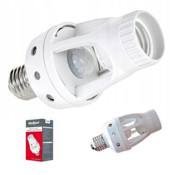 Rebel TOOLS Vtičnica grlo E27 za žarnico s 360 senzorjem gibanja