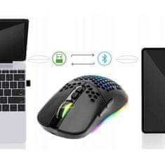 EVEON BM-800 RGB brezžična gaming miška, črna