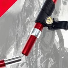 MG Nordic Walking pohodne palice 34 -127 cm, rdeče