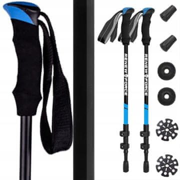 MG Nordic Walking pohodne palice 65 -135 cm, modre