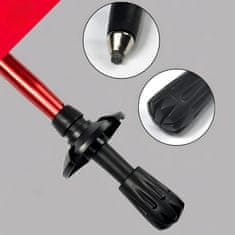 MG Nordic Walking pohodne palice 34 -127 cm, rdeče