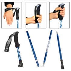 MG Nordic Walking pohodne palice 34 -127 cm, modre