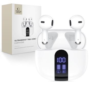 Tech-protect Ultraboost Core G2 TWS brezžične slušalke, belo