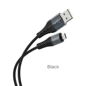 Hoco Hoco USB A na Micro USB kabel 2,4 A 1 m X38 črn