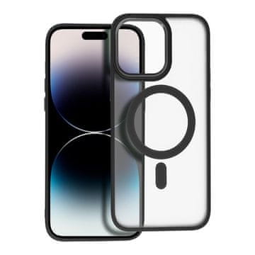 OEM MATTE MAG COVER ovitek, združljiv z MagSafe za iPhone 14 Pro Max, črn