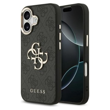 Guess GUESS etui za IPHONE 17 GUHCP17S4GMGCGR (PU z velikim logotipom 4G Classic) zlato-črno