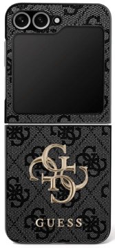Guess GUESS etui za SAMSUNG Z Flip7 GUHCZF74GMGGR (PU usnje 4G kovinski logotip) črn