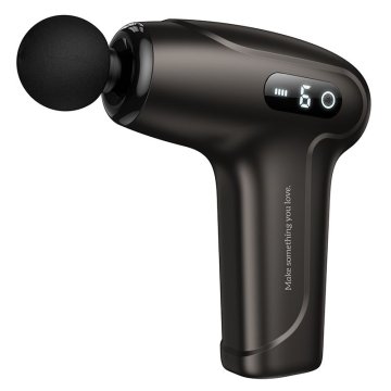 Hoco Električni tiho delujoči mini masažer GUN Hoco HP51 siva barva