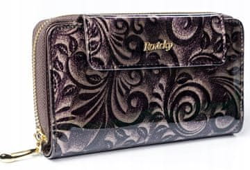 shumee ŽENSKA ŽAKARD DENARNICA, NARAVNO USNJE, ROVICKY HQ