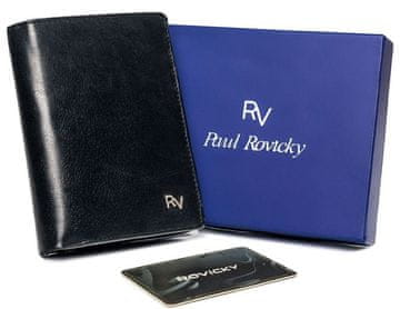 shumee Obsežna, navpična moška denarnica brez zaponke iz naravnega usnja - Rovicky