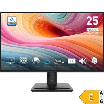 MSI Zaslon PRO MP251 E2 / 24.5" / FHD / IPS / 120Hz / 1ms (MPRT) / črn