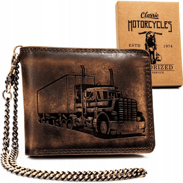 shumee Velika moška usnjena denarnica brez zaponke