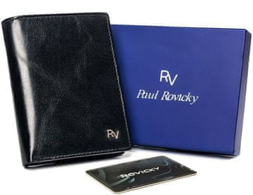 shumee Moška vertikalna denarnica brez zaponke iz sijočega naravnega usnja - Rovicky