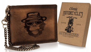 shumee Velika moška usnjena denarnica brez zaponke