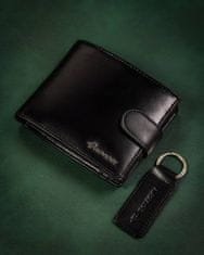 shumee Darilni komplet: moška usnjena denarnica in obesek za ključe - Rovicky